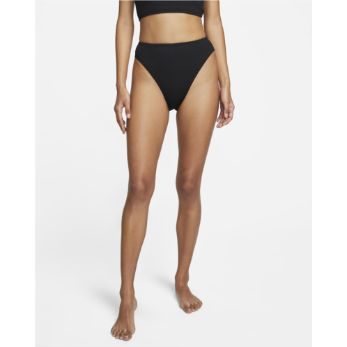Nike Womens High-Waisted Bikini Swim Bottom