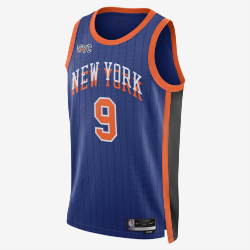 RJ Barrett New York Knicks 2023/24 City Edition Mens Nike Dri-FIT NBA Swingman Jersey