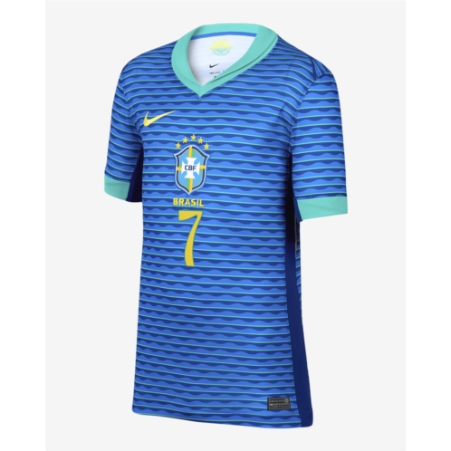 Vini Jr. Brazil National Team 2024 Stadium Away Big Kids Nike Dri-FIT Soccer Jersey