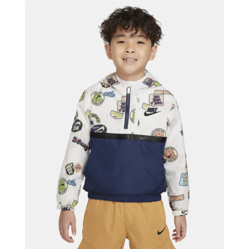 Nike Half-Zip Print Blocked Anorak Little Kids Jacket