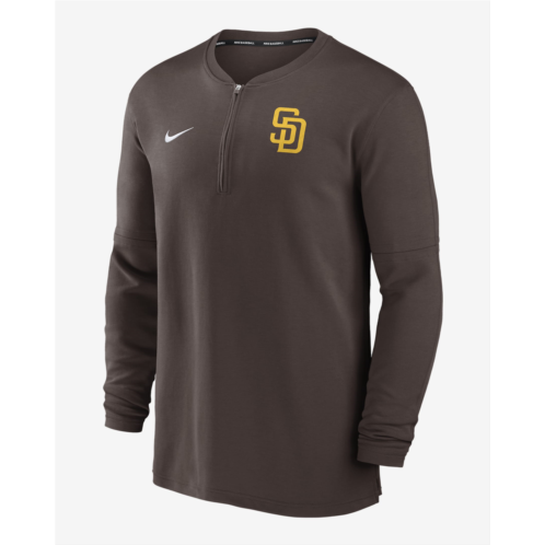 San Diego Padres Authentic Collection Game Time Mens Nike Dri-FIT MLB 1/2-Zip Long-Sleeve Top