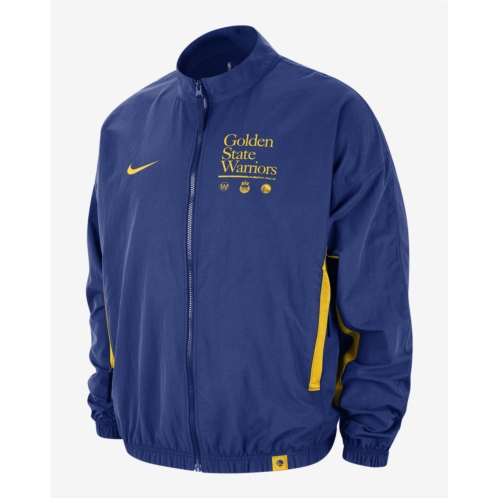 Golden State Warriors DNA Courtside Mens Nike NBA Woven Graphic Jacket