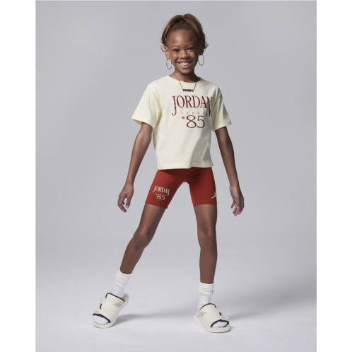 Nike Jordan Brooklyn Mini Me Little Kids Bike Shorts Set