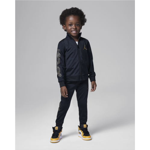 Nike Jordan Take Flight Black and Gold Tricot Set Toddler Tracksuit