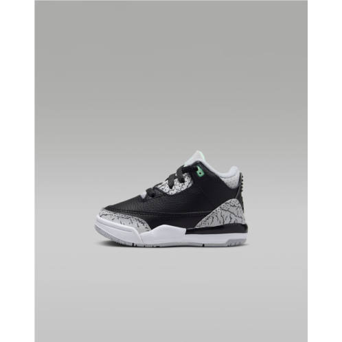 Nike Jordan 3 Retro Green Glow Baby/Toddler Shoes