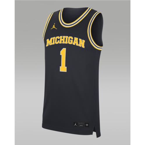 Nike Jordan College Dri-FIT (Michigan) Mens Replica Basketball Jersey