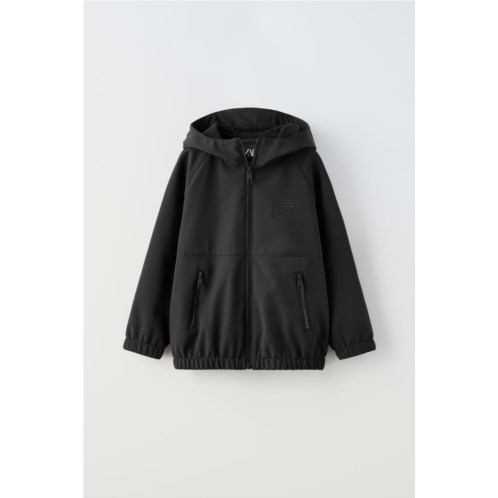 Zara HOODED WATER REPELLENT SOFT SHELL JACKET