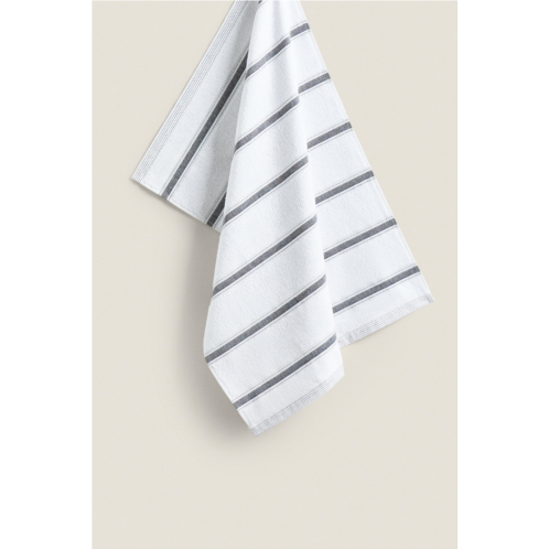 Zara STRIPED COTTON TERRYCLOTH KITCHEN TOWEL