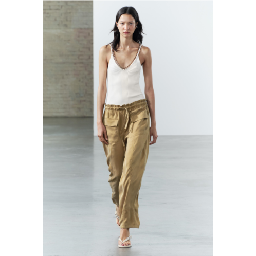 Zara FLOWY POCKET PANTS ZW COLLECTION