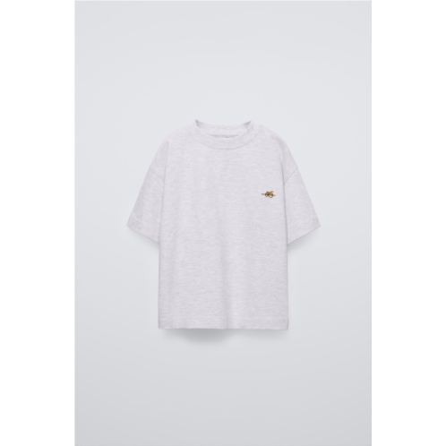 Zara EMBROIDERED MOTIF T-SHIRT