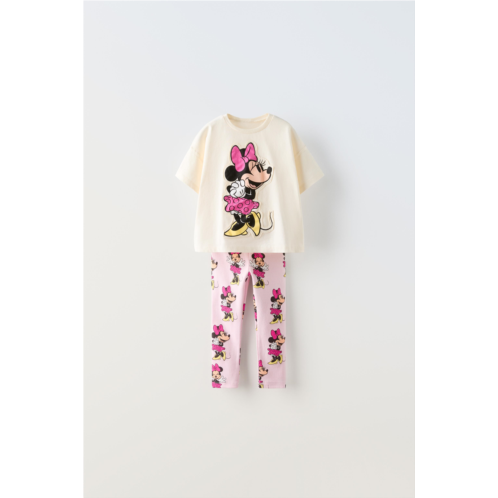 Zara MINNIE MOUSE ⓒ DISNEY SWEATSHIRT AND LEGGINGS MATCHING SET