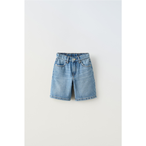 Zara BAGGY FIT DENIM SHORTS