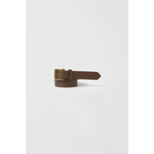 Zara LEATHER EFFECT BUCKLE BELT