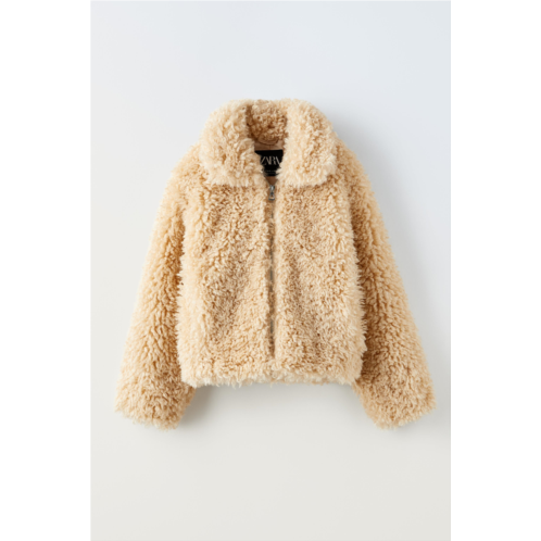 Zara FAUX SHEARLING JACKET SNOW COLLECTION