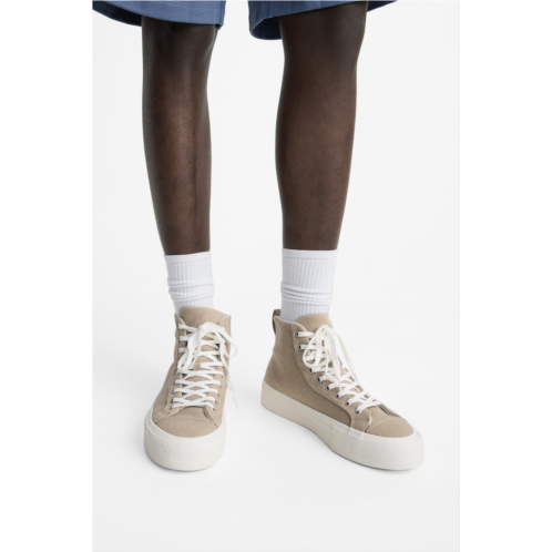 Zara FABRIC HIGH-TOP SNEAKERS