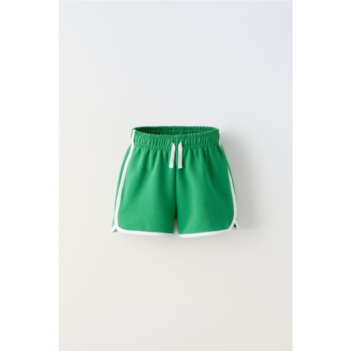 Zara SHORTS WITH CONTRASTING PIPING