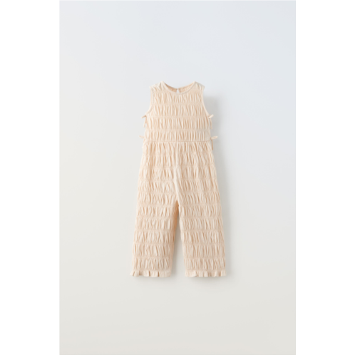 Zara LONG JUMPSUIT WITH BOWS