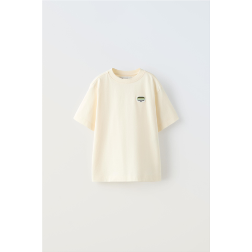 Zara EMBROIDERED PATCH T-SHIRT