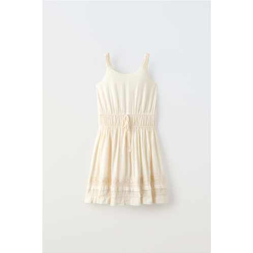 Zara STRAPPY RUCHED DRESS