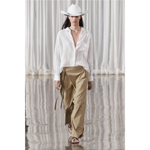 Zara WRAP FRONT PANTS ZW COLLECTION