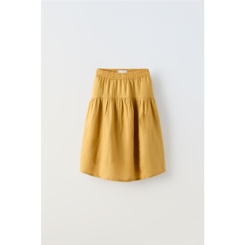 Zara LONG LINEN SKIRT