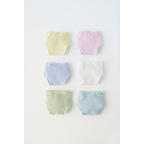 Zara 6-14 YEARS/ SIX-PACK OF TEXTURED UNDERWEAR