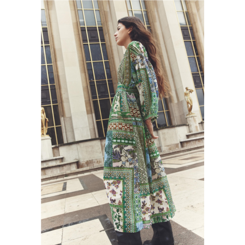 Zara PATCHWORK PRINT DRESS
