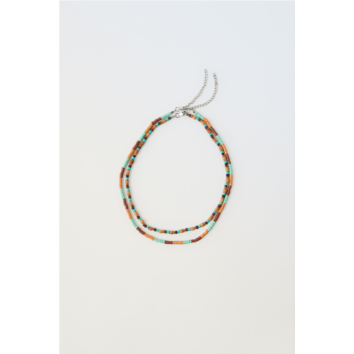 Zara TWO-PACK OF WOOD BEAD NECKLACES