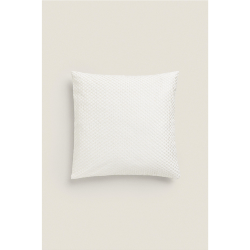 Zara EMBROIDERED THROW PILLOW COVER
