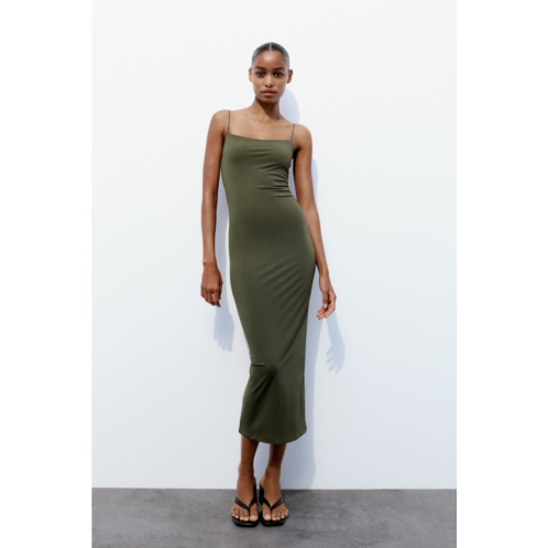 Zara LONG STRETCHY FITTED DRESS