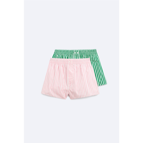 Zara 2 PACK OF MIXED POPLIN BOXERS LIMITED EDITION