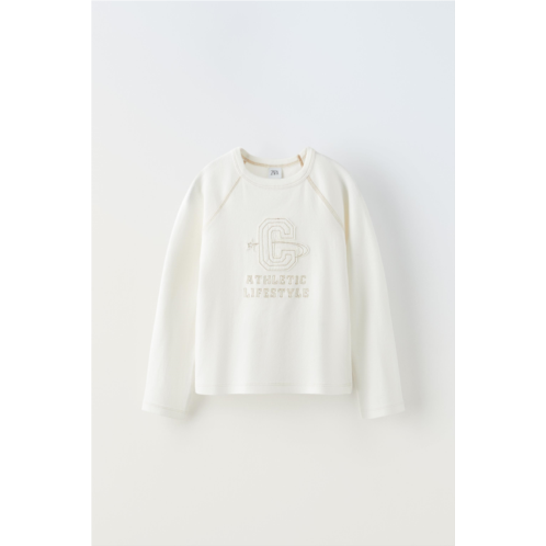 Zara EMBROIDERED PATCH T-SHIRT