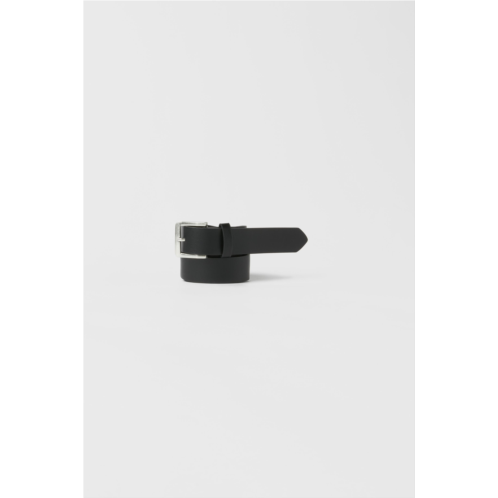 Zara LEATHER EFFECT BUCKLE BELT