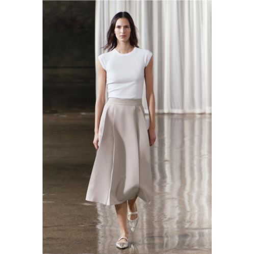 Zara PLEATED LAYERED SKIRT ZW COLLECTION