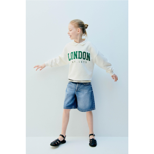 Zara FLOCKED “LONDON” SWEATSHIRT