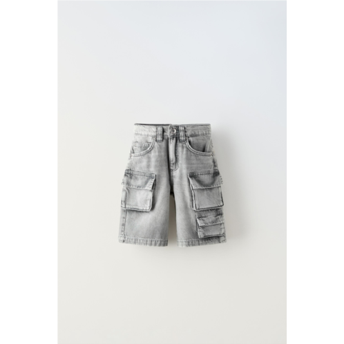 Zara MULTIPOCKET DENIM JORTS