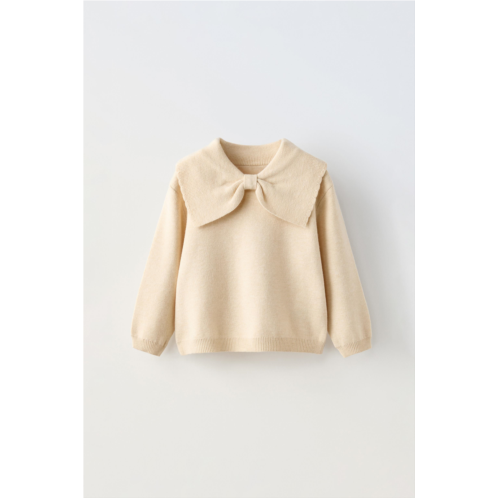 Zara TIED KNIT SWEATER