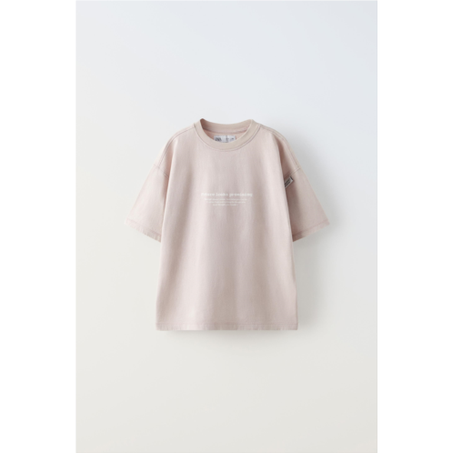 Zara WASHED LABEL T-SHIRT