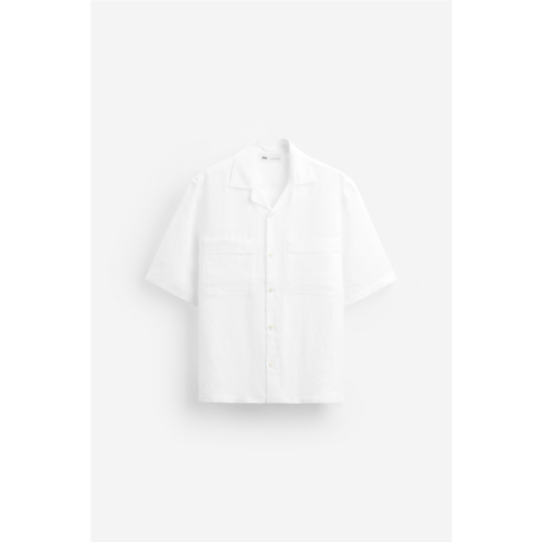 Zara 100% LINEN SHIRT