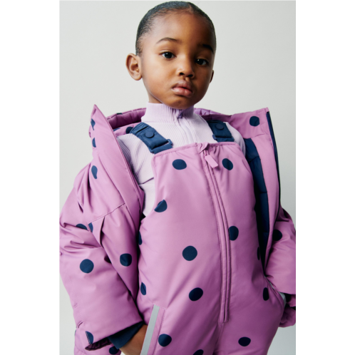 Zara WATER REPELLENT AND WIND RESISTANCE POLKA DOT JACKET SKI COLLECTION