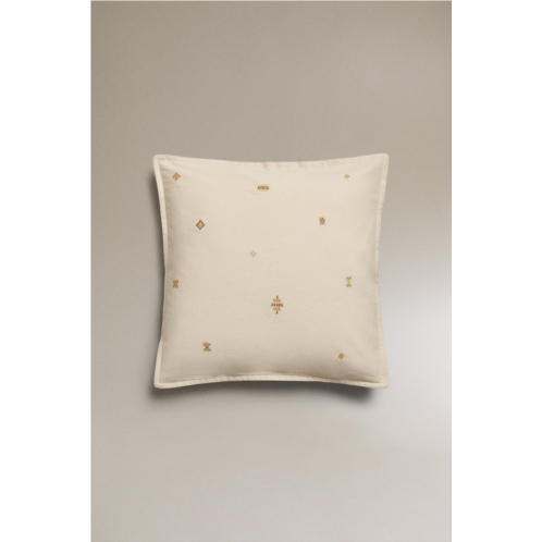 Zara EMBROIDERED THROW PILLOW COVER