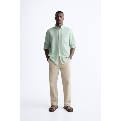 Zara LINEN - COTTON SHIRT