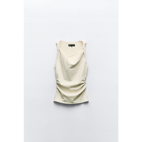 Zara TWISTED SLEEVELESS TOP