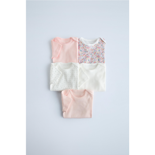 Zara 1 MONTH-3 YEARS/ FIVE-PACK OF FLORAL BODYSUITS