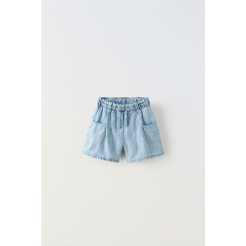 Zara DENIM SHORTS WITH DARTS