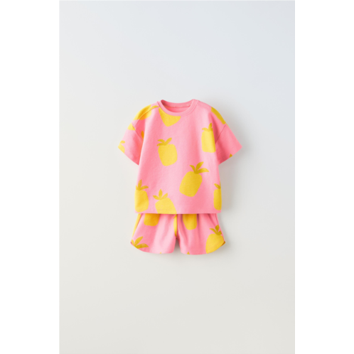 Zara T-SHIRT AND SHORTS MATCHING SET