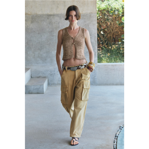 Zara LOOSE FIT CARGO PANTS ZW COLLECTION