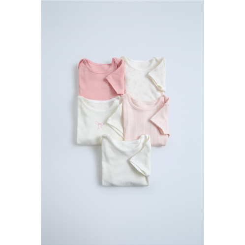 Zara FIVE PACK OF BODYSUITS WITH BOWS