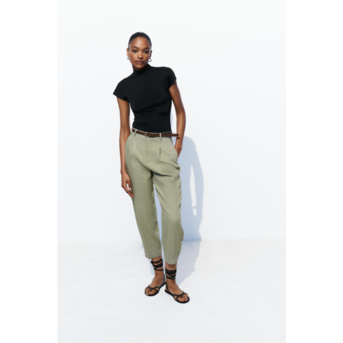 Zara BELTED SLOUCHY PANTS