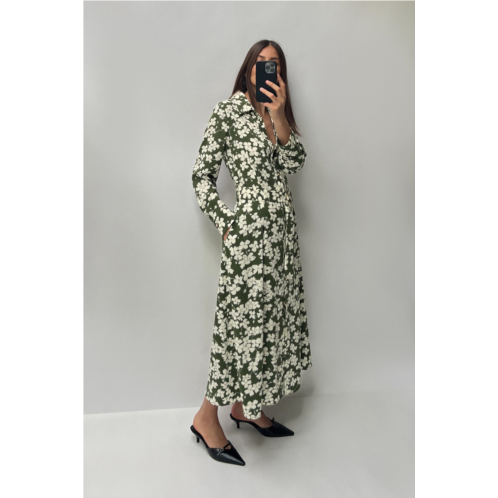 Zara FLORAL PRINT SHIRT DRESS
